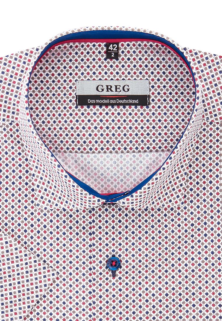Рубашка мужская Greg 623/109/3039/ZS/1 красная 39
