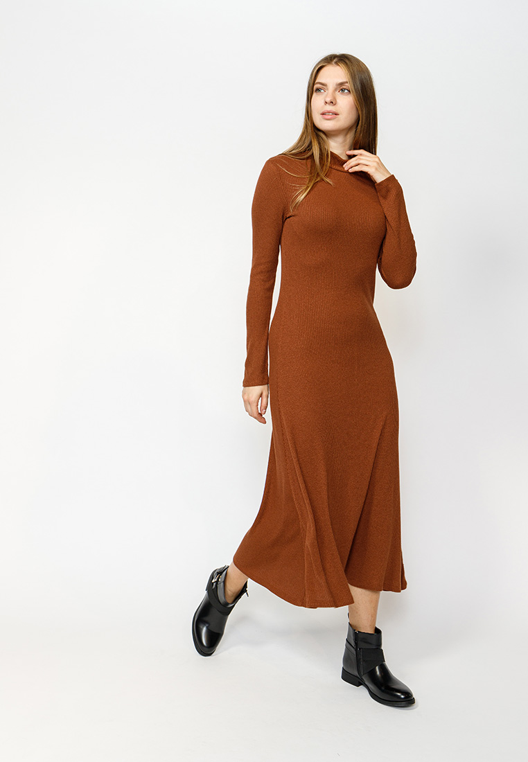 

Платье женское Modis M192W00309P042 коричневое 46, M192W00309