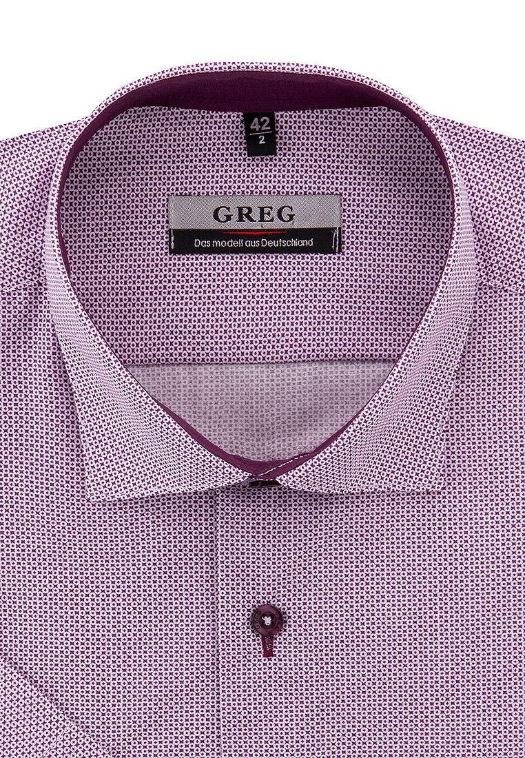 Рубашка мужская Greg 713/109/1388/Z/1 фиолетовая 39