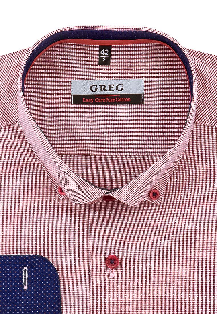 Рубашка мужская Greg 514/131/8191/Z/b/1p оранжевая 40