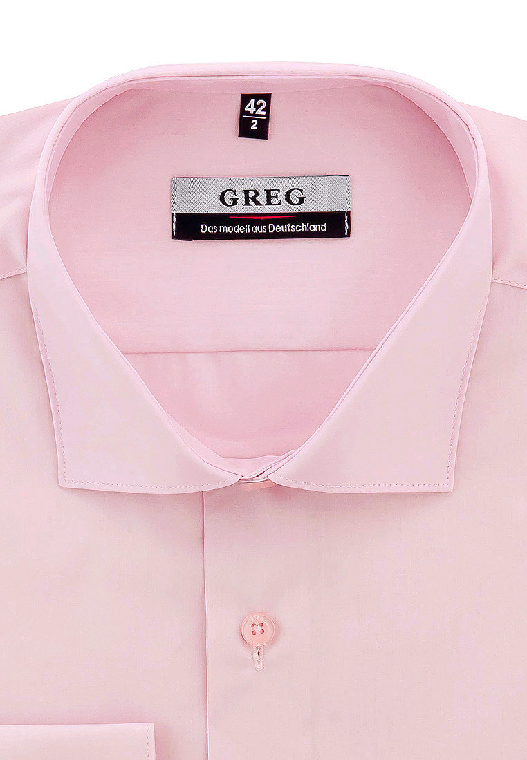 Рубашка мужская Greg 620/119/LT ROSE розовая 41