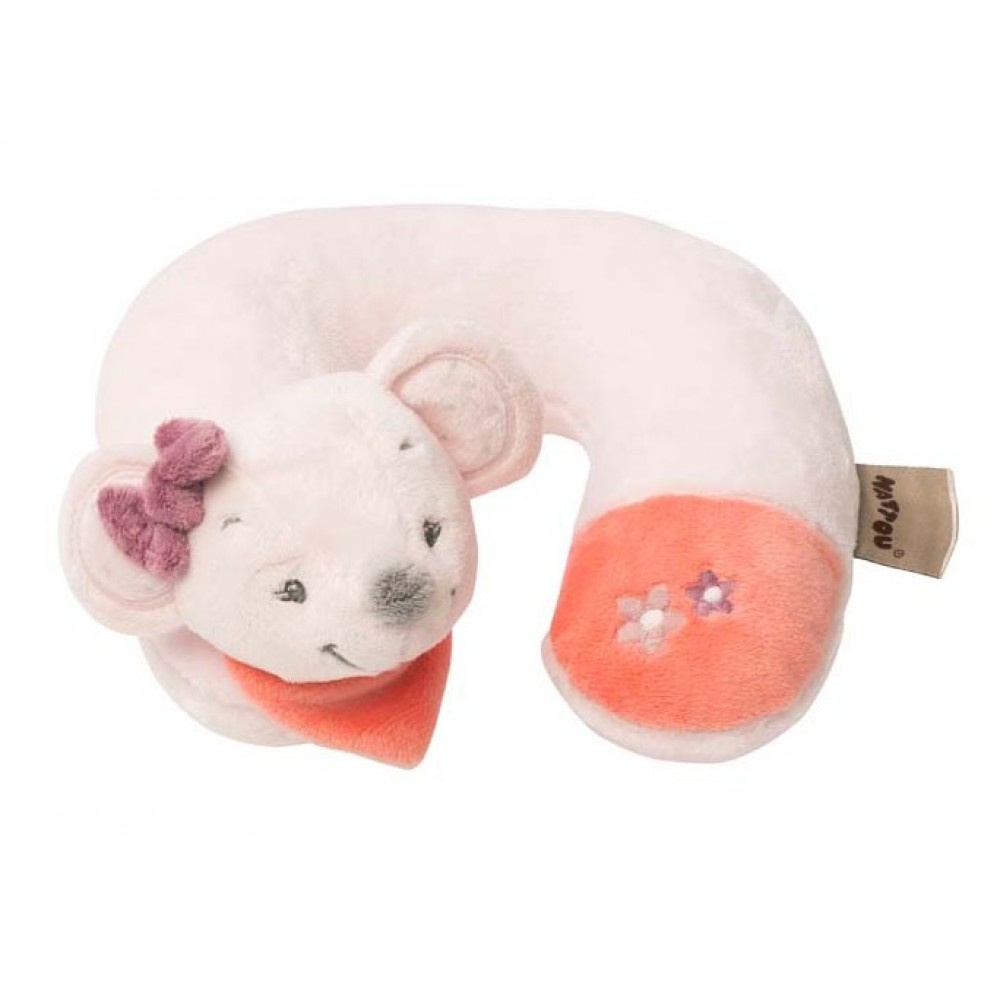фото Подушка-подголовник nattou neck pillow adele & valentine мышка