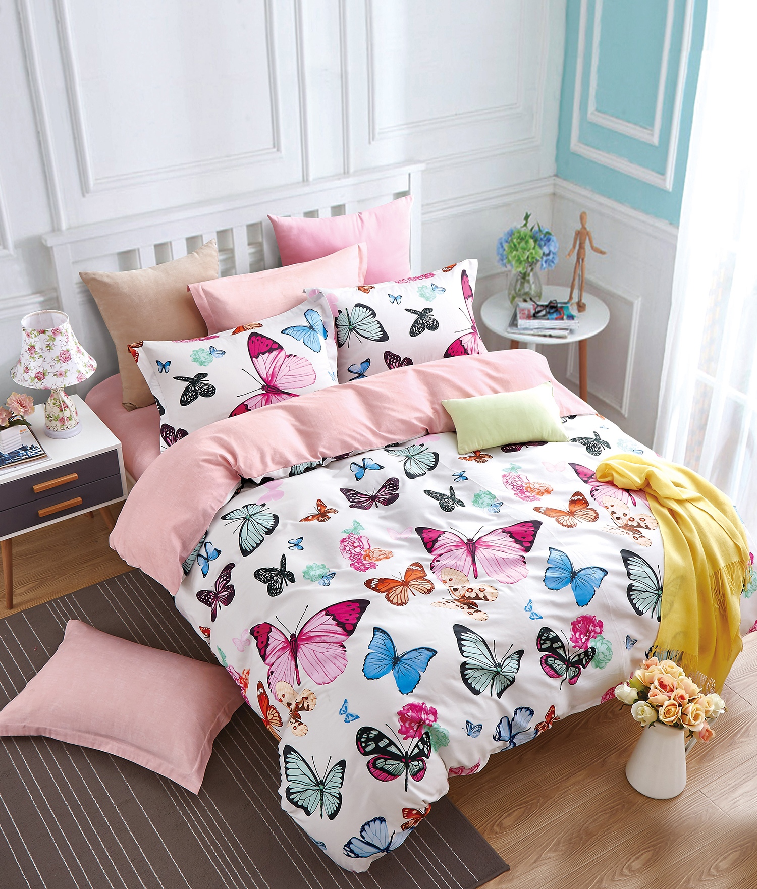 

Постельное белье Valtery Сатин КПБ С-279 (Семейный), Разноцветный