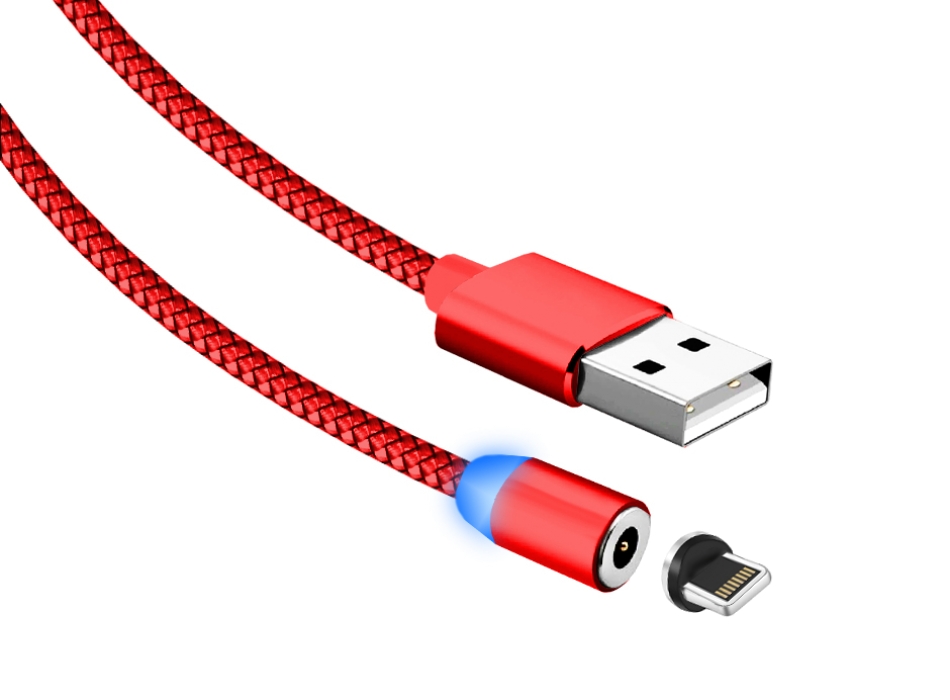 

Кабель Jet.A JA-DC46 USB2.0/lightning 8pin 2m Red, JA-DC46