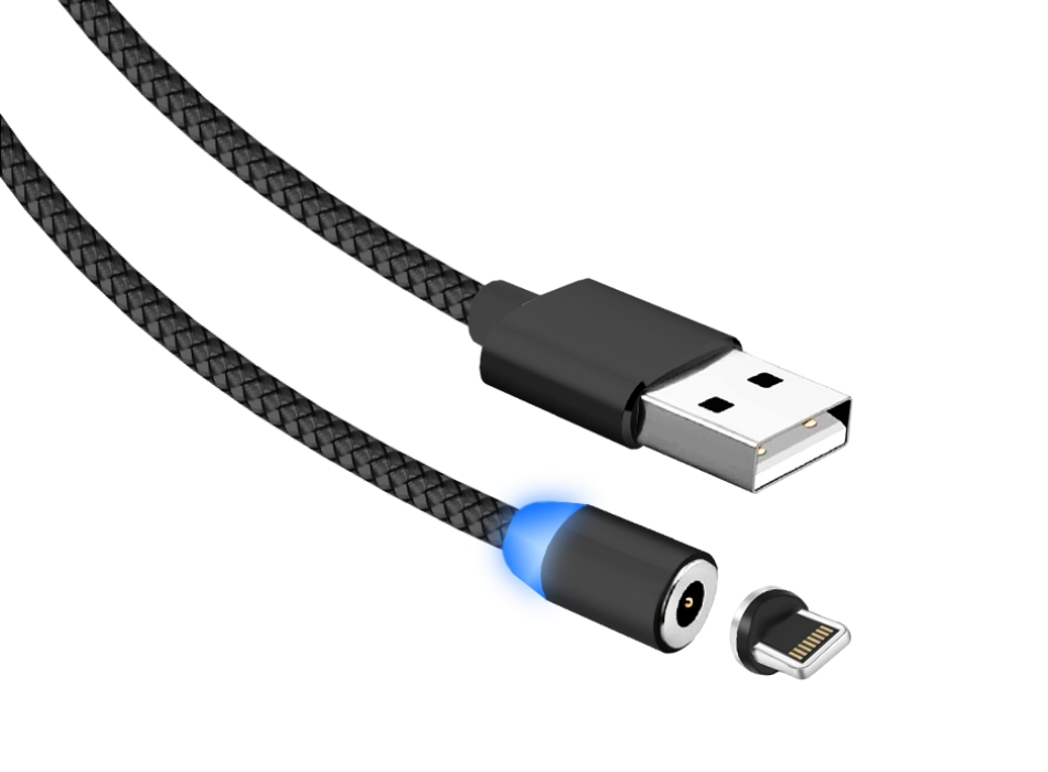 

Кабель Jet.A JA-DC46 USB2.0/lightning 8pin 1m Black, JA-DC46