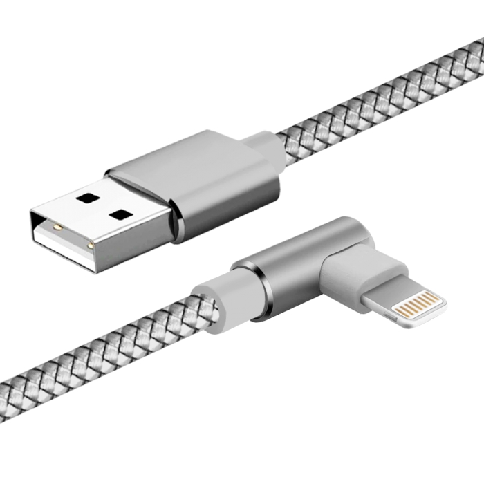 фото Кабель jet.a ja-dc45 usb2.0/lightning 8pin 1m silver