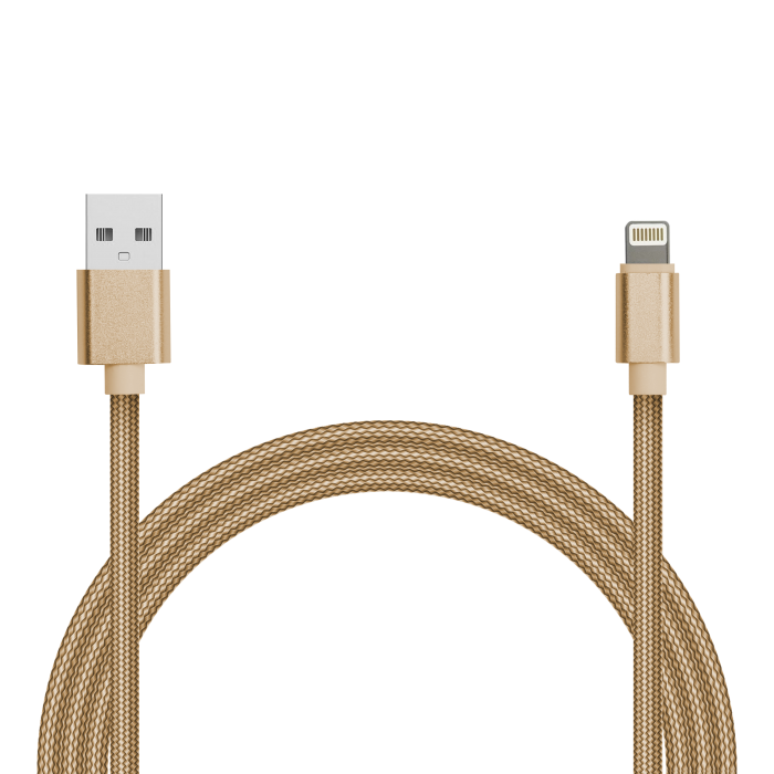 фото Кабель jet.a ja-dc44 usb2.0/lightning 8pin 1м gold