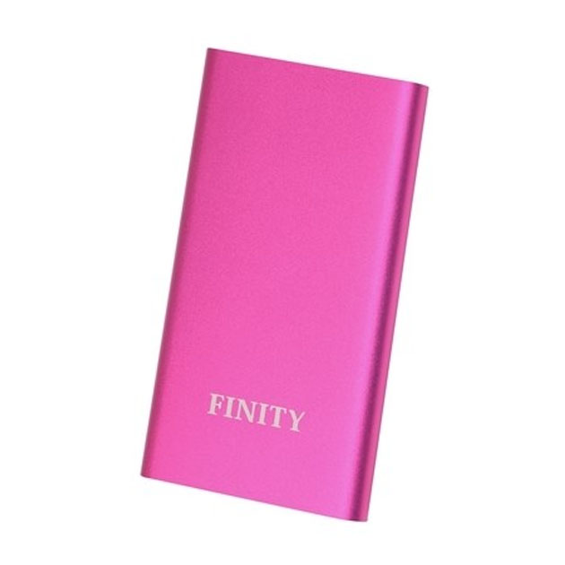 фото Внешний аккумулятор finity portable battery charger pink 5000 мач