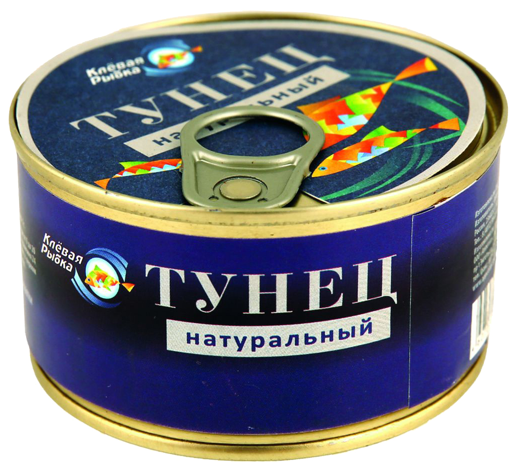 

Тунец Клевая Рыбка натуральный 185 г