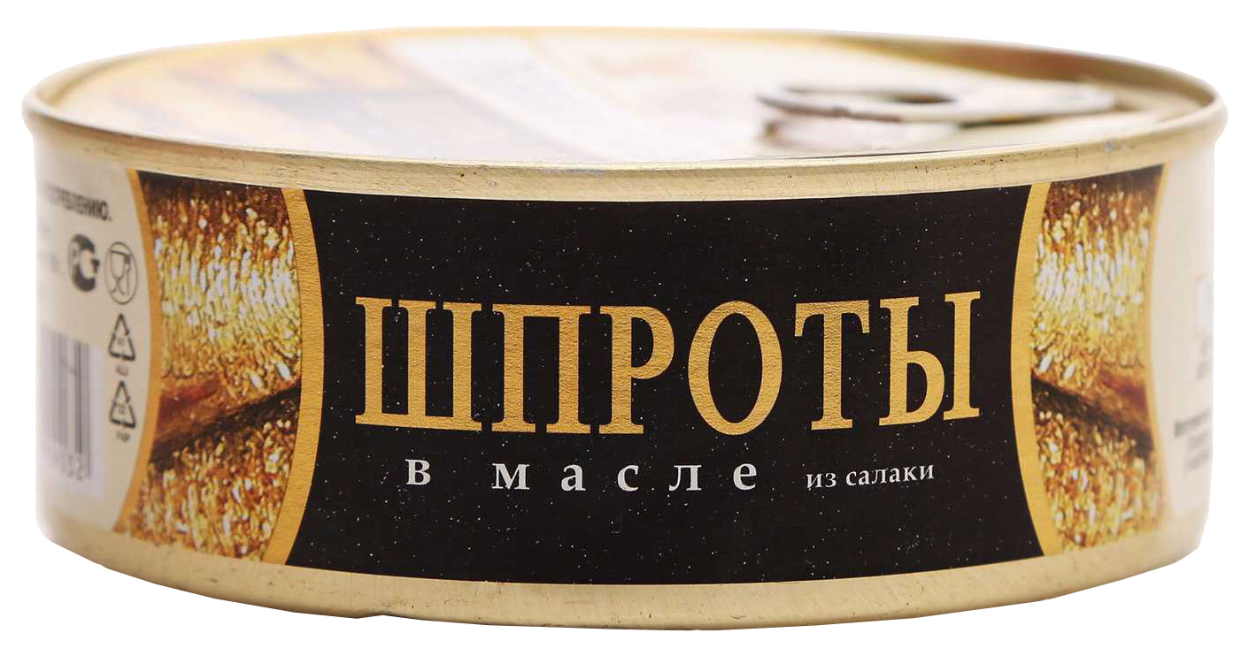 Шпроты Рыбный Стандарт №1 в масле 240 г