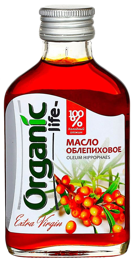 

Масло облепиховое Organic Life пищевое нерафинированное 100 мл