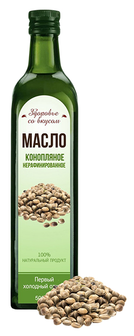 фото Масло конопляное здоровье со вкусом 500 мл здоровье со вкусом!