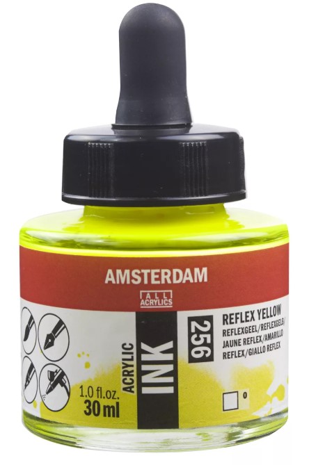 

Акриловые чернила Royal Talens Amsterdam №256 желтый отражающий 30 мл