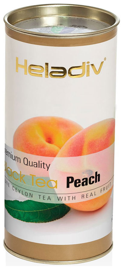 фото Чай черный heladiv hd peach 100 gr round p.t.