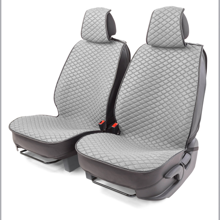 

Каркасные накидки на передние сиденья "Car Performance", 2 шт., fiberflax CUS-2032 GY, Серый