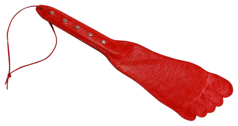 Красная хлопалка в форме ступни 34,5 см Sitabella