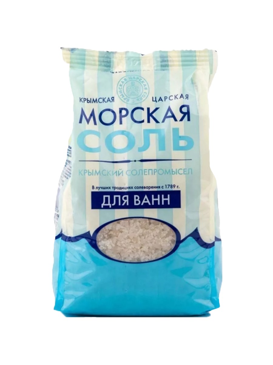 

Соль крымская царская морская для ванн (1 кг)