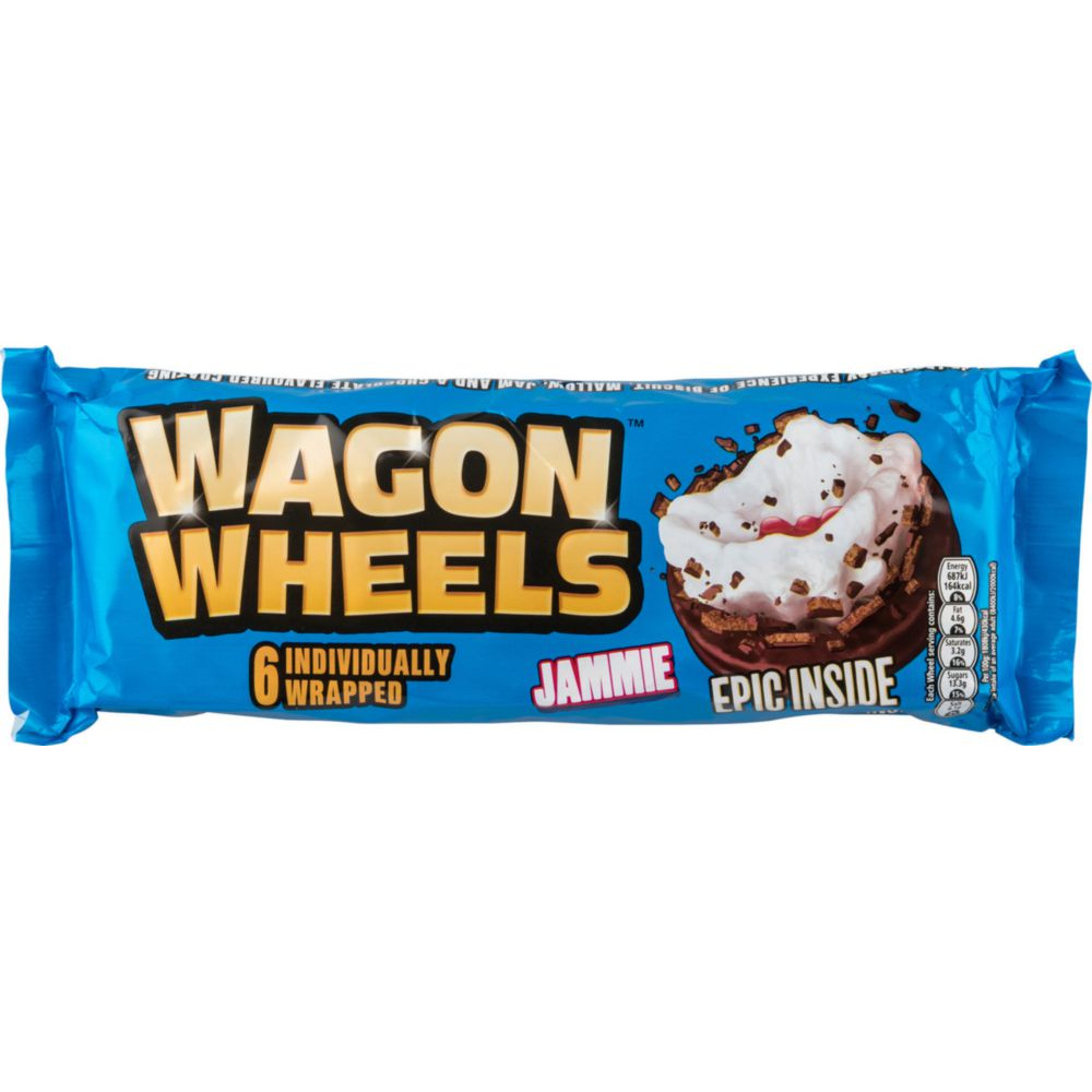 

Печенье Wagon wheels с суфле и джемом 228 г