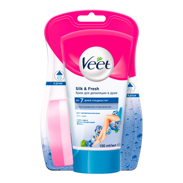 фото Крем для депиляции veet для чувствительной кожи в душе 150 мл