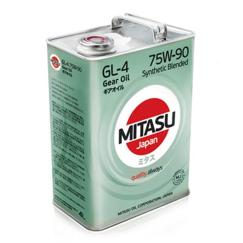 фото Масло трансмиссионное mitasu gear oil gl-4 75w-90 4 л