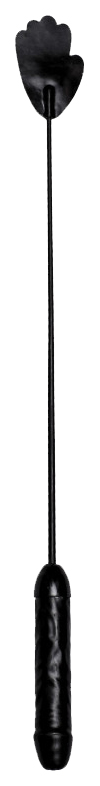 Черный стек с фаллосом вместо ручки 62 см Sitabella