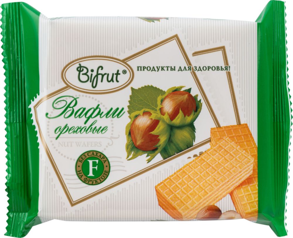 Вафли Bifrut ореховые 60 г