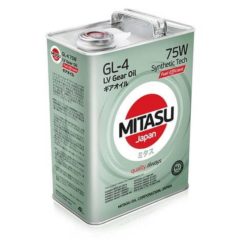 Масло трансмиссионное MITASU ULTRA LV GEAR OIL GL-4 75W 4 л