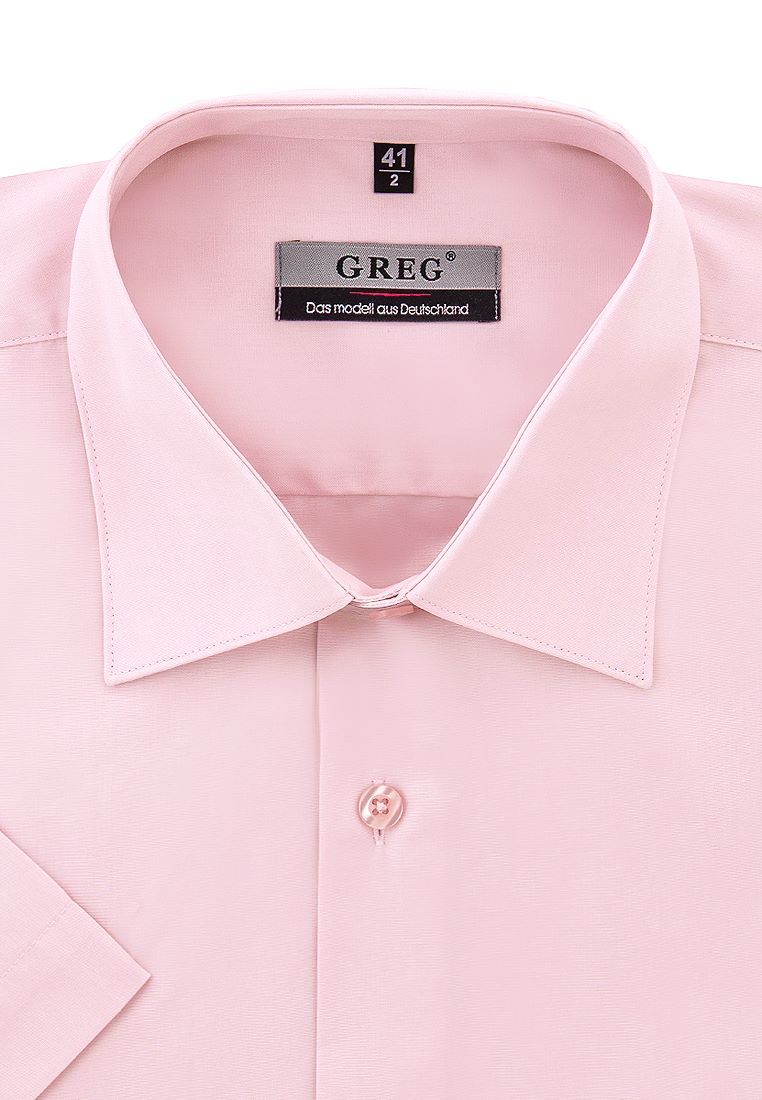 Рубашка мужская Greg 620/309/LT ROSE/Z розовая 39