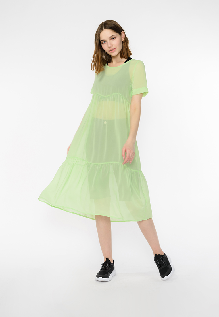 

Платье женское Modis M201W01032P057 зеленое 42