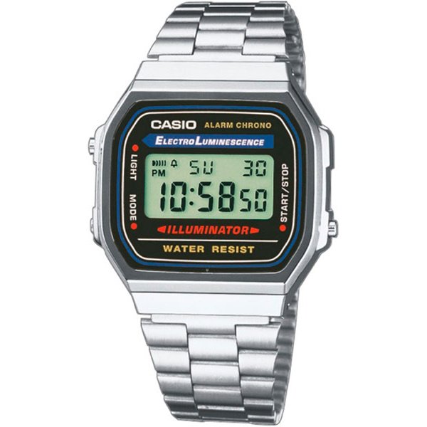 фото Наручные часы электронные мужские casio illuminator collection a-168wa-1