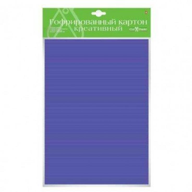 Гофрированный картон Металлизированный , А4, 4 листа, 4 цвета Альт 11-404-190