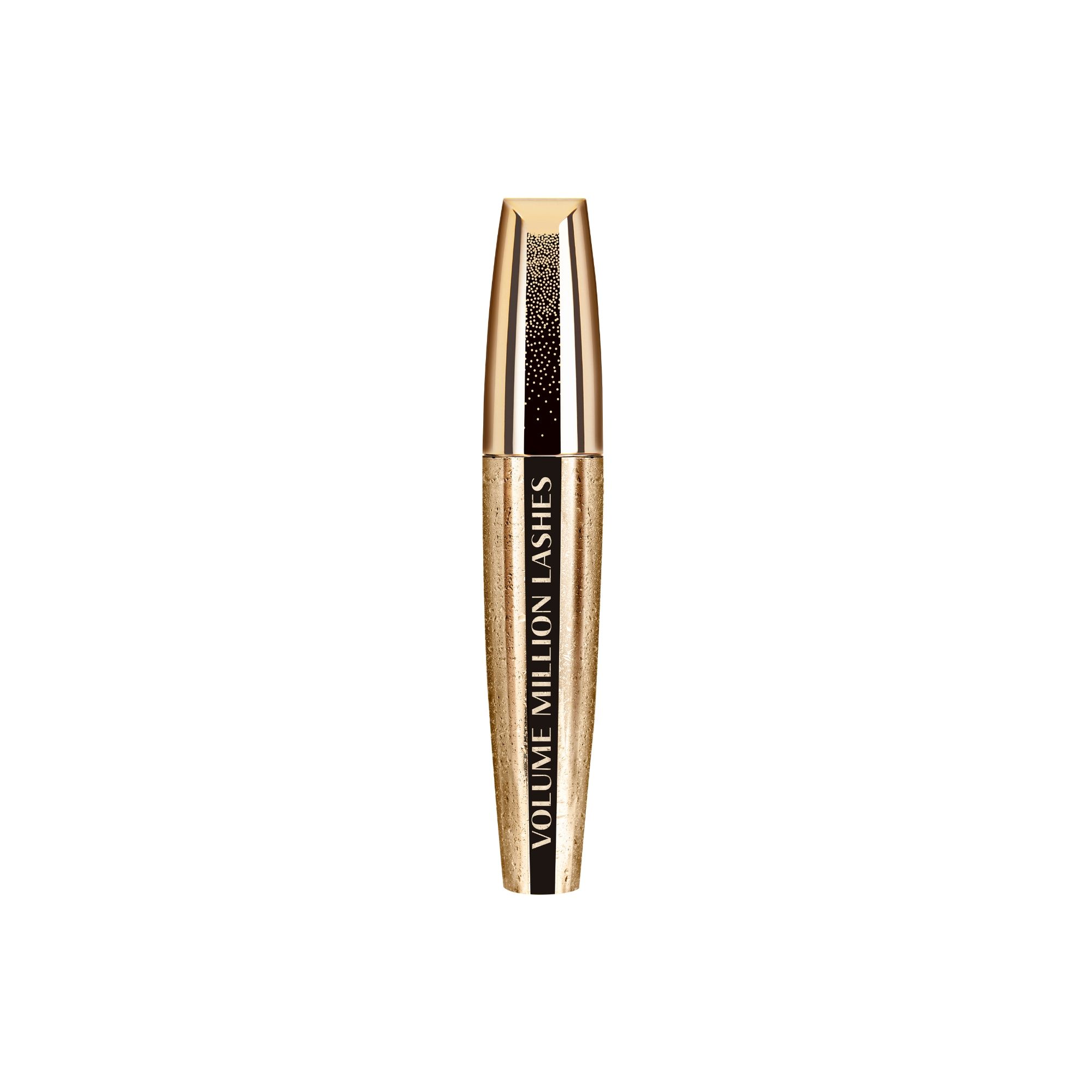 L oreal volume million lashes. Million Volume Lashes Золотая. L тушь миллион Lashes Gold. Телескопик тушь лореаль золотистый. L`Oreal тушь объём миллиона ресниц Голд черная (лимитир.).