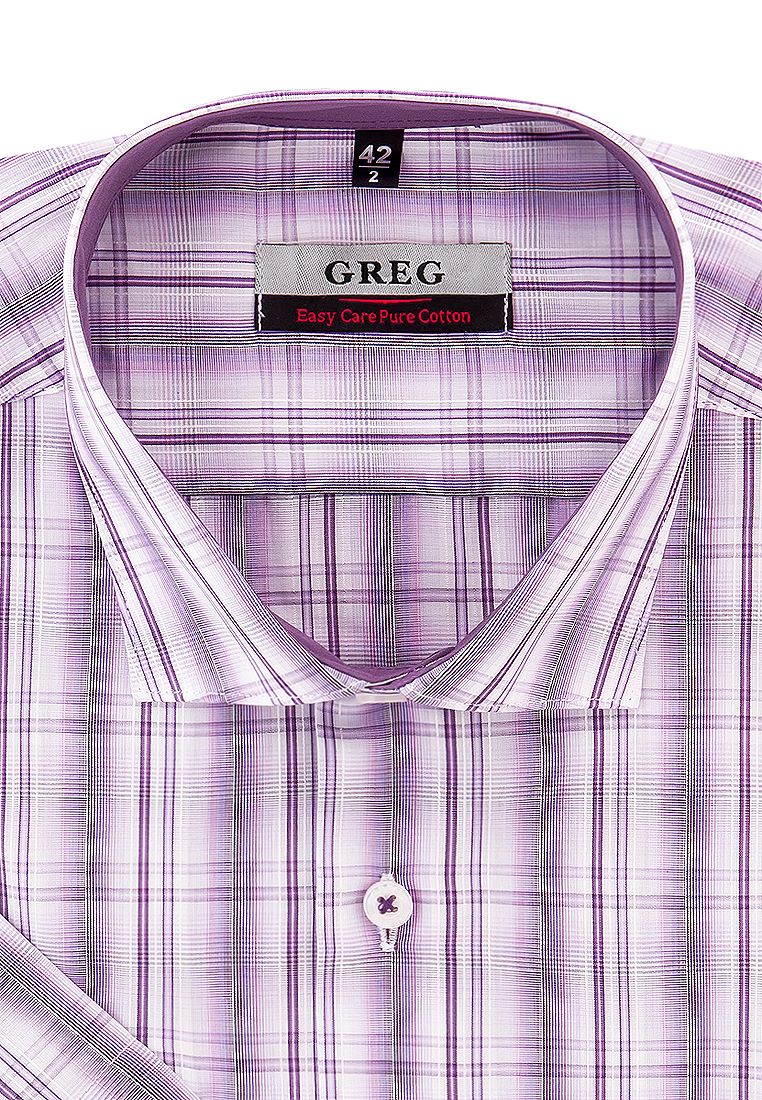 Рубашка мужская Greg 775/101/455/Z/1 фиолетовая 41
