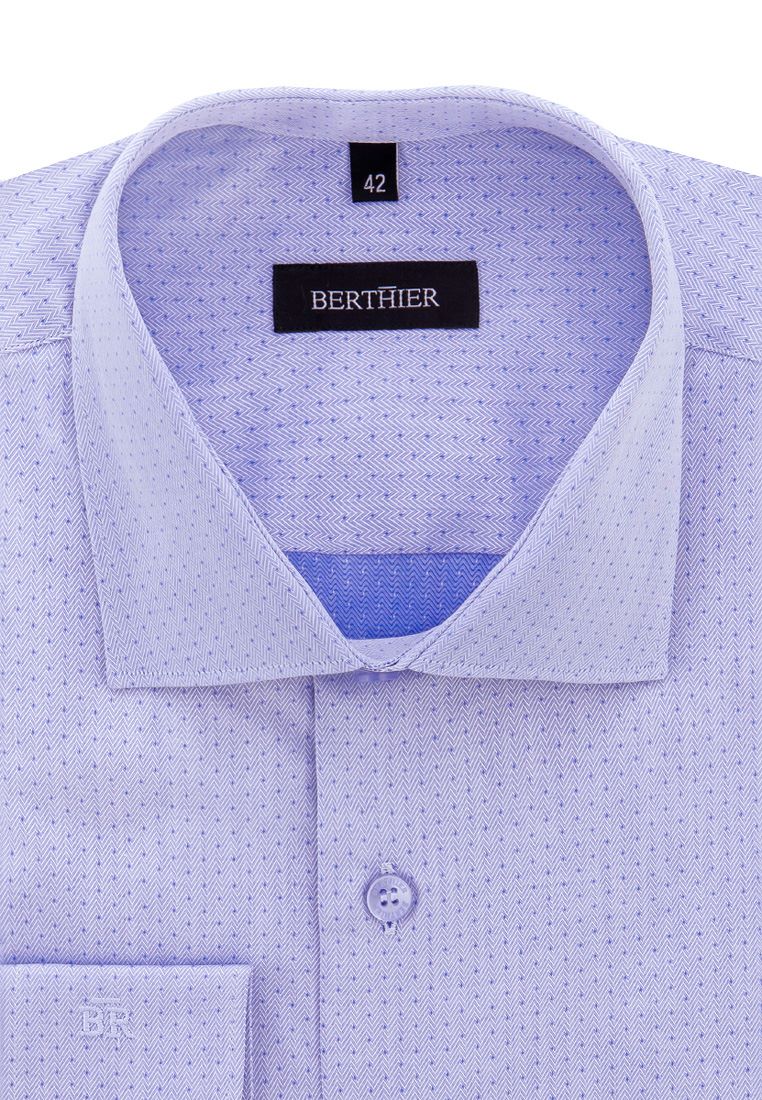 Рубашка мужская BERTHIER BRISTOL109233/Fit-M(0) голубая 44