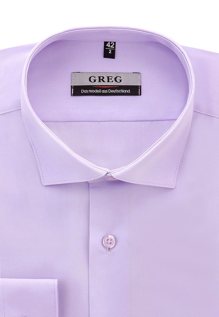 Рубашка мужская Greg 720/139/LV/ZV_GB фиолетовая 38