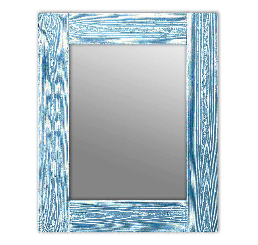 фото Зеркало настенное дом корлеоне шебби шик голубой 04-0237-65х80 65х80 см, уф печать