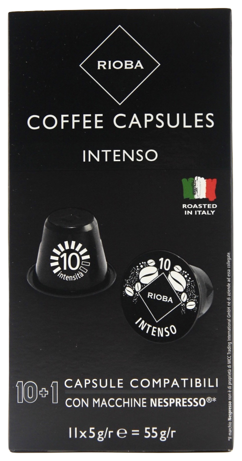 фото Кофе в капсулах rioba espresso intenso стандарта nespresso 11 капсул*5 г