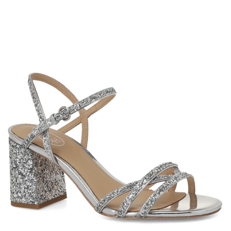 фото Босоножки женские ash sparkle серебряные 36 eu