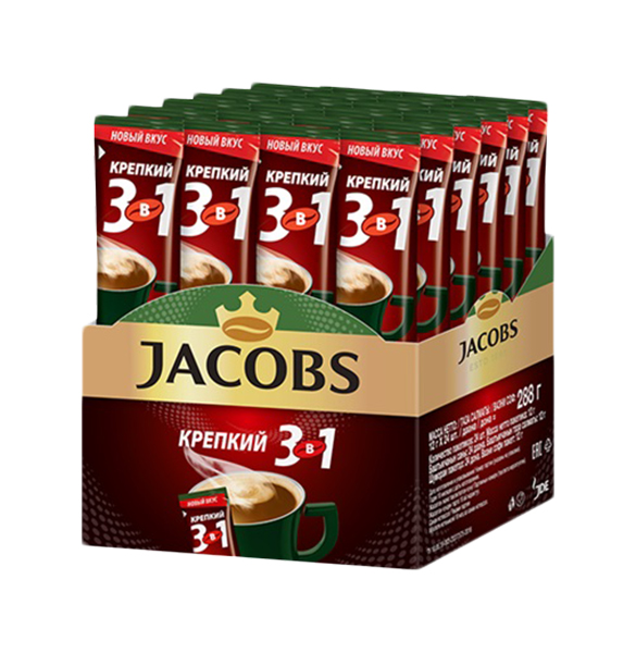 Напиток кофейный Jacobs 3в1 крепкий 24*12 г