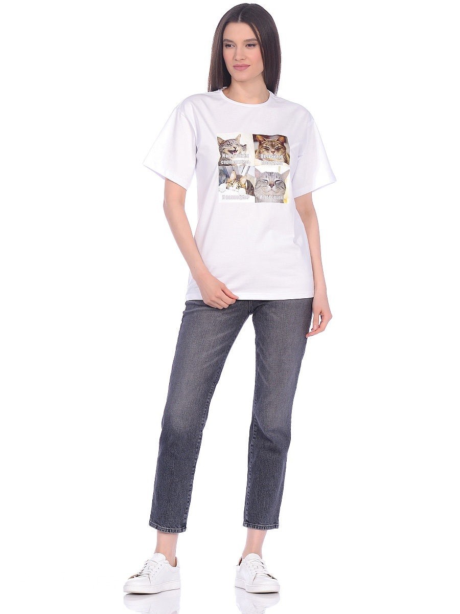 

Футболка женская Peche Monnaie PM France 232 белая S, PM France 232