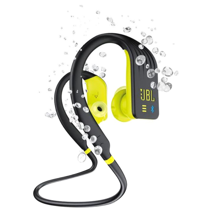 фото Беспроводные наушники jbl endurance dive yellow/black