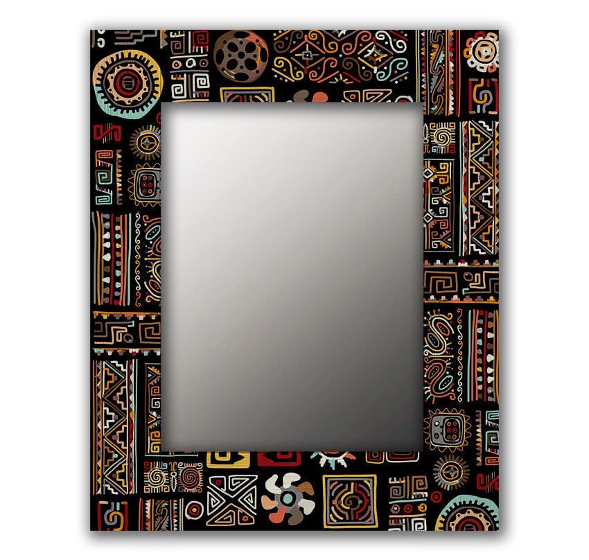 фото Зеркало настенное дом корлеоне этнический микс 04-0058-65х80 65х80 см, уф печать