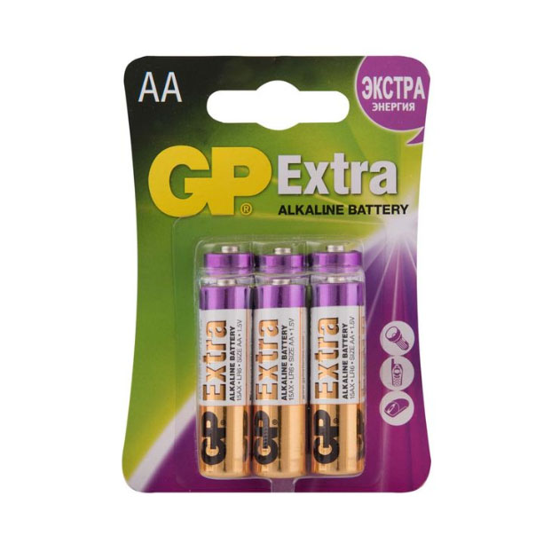 

Батарейка GP GP15AXNEW-CR6 6шт, GP-3