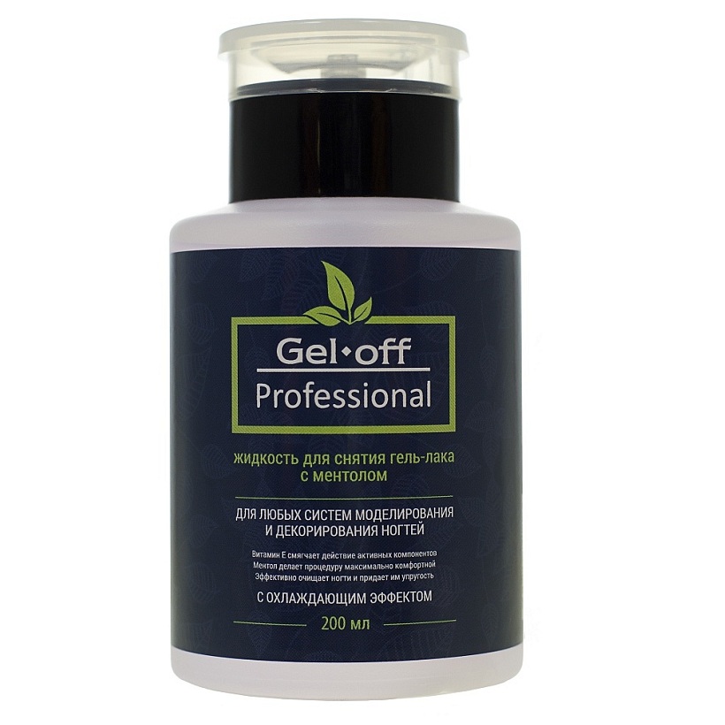 

Средство для снятия гель-лака Gel-off Mentol Professional 200 мл