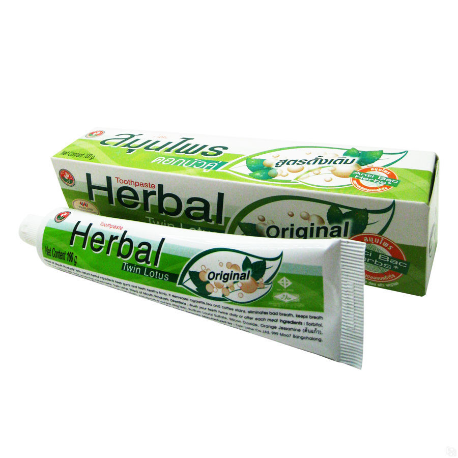 фото Зубная паста twin lotus herbal с травами оригинальная 30 гр