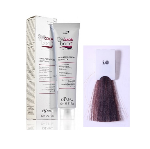 

Краска для волос Kaaral Baco Soft Color 5.40 медный светло-каштановый 60 мл