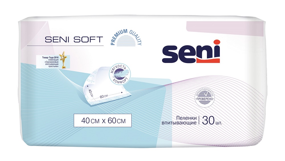 Купить Пеленки Seni Soft Super 40x60 см 30 шт.