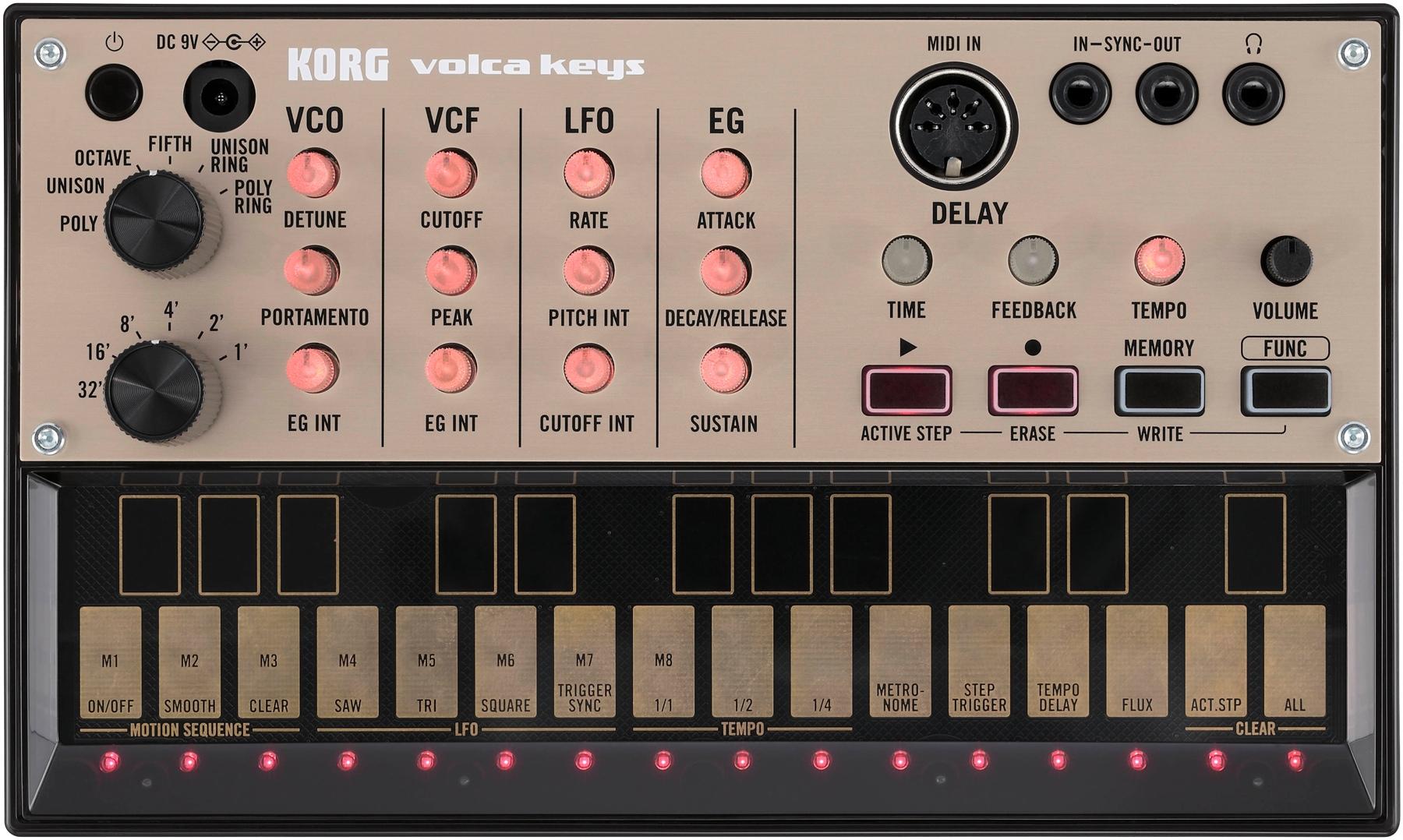 фото Аналоговый грувбокс-синтезатор korg volca keys
