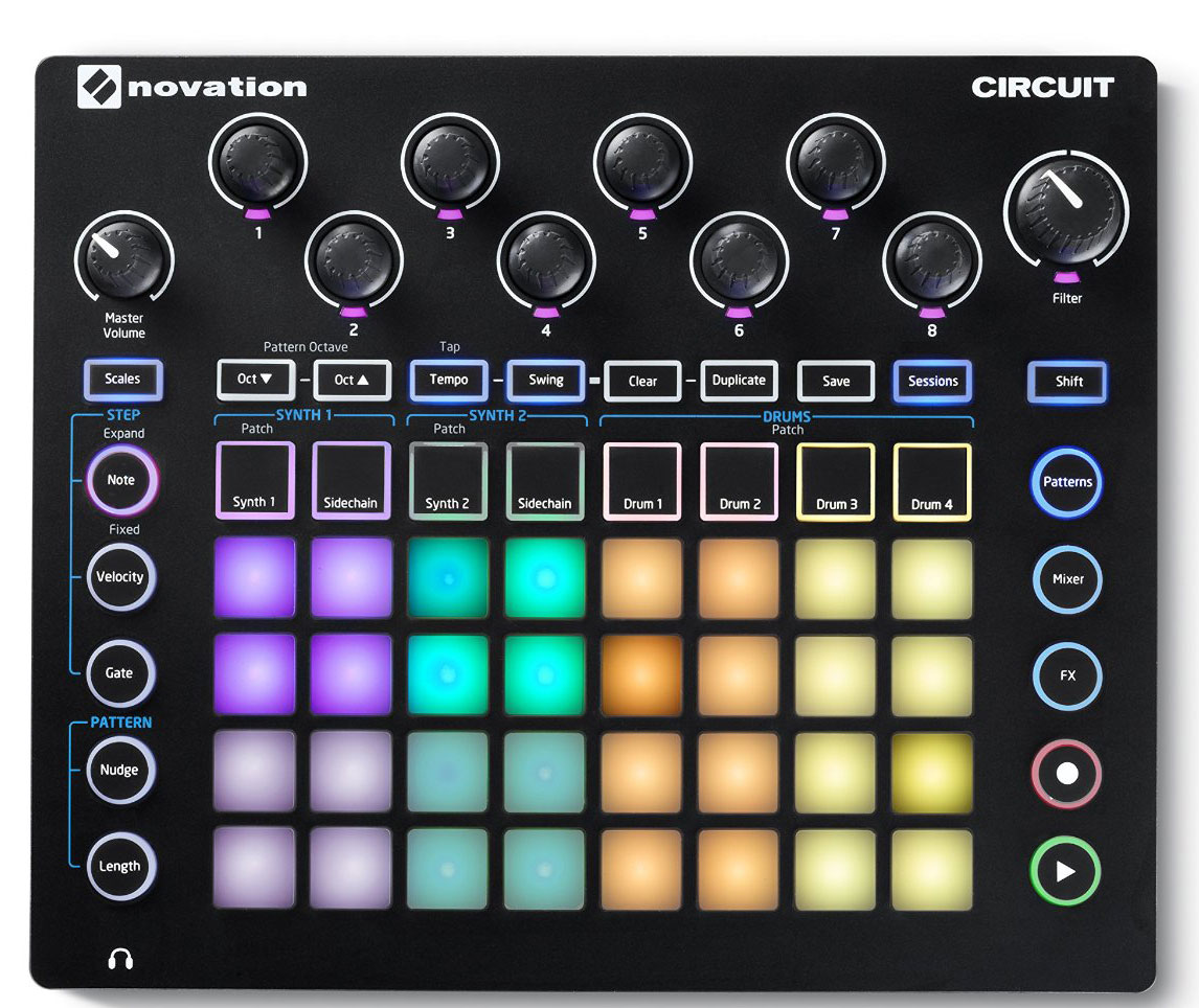 

Грув-бокс Novation Circuit с матричным управлением, Circuit