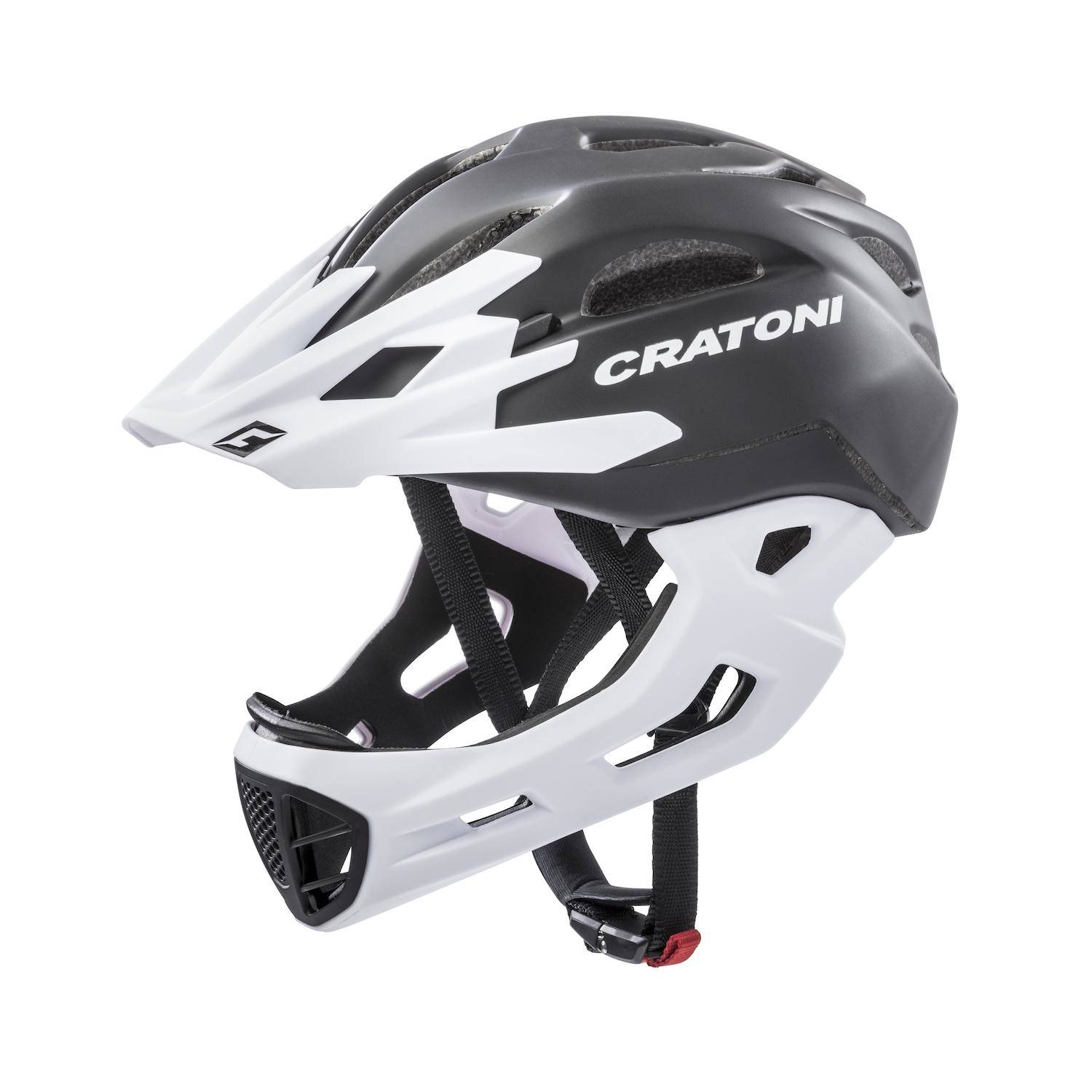 Велосипедный шлем Cratoni C-Maniac, black/white matt, M/L